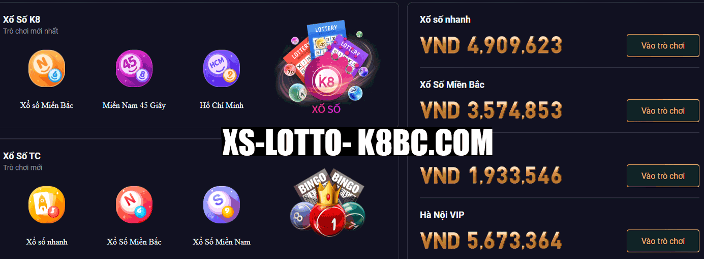 Xổ số - lotto -K8