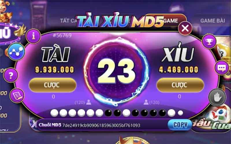 Game tài xỉu md5